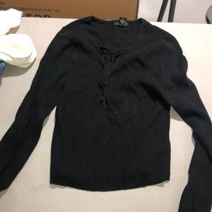 Forever 21 black cropped long sleeve